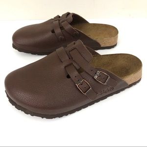 Birkenstock Birki’s Brown Camden Clog Mules Leather 9